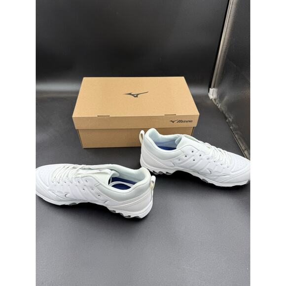 Mizuno Men's Size 8.5 9-Spike Ambition 2 Baseball Metal Cleat White - Picture 4 of 6